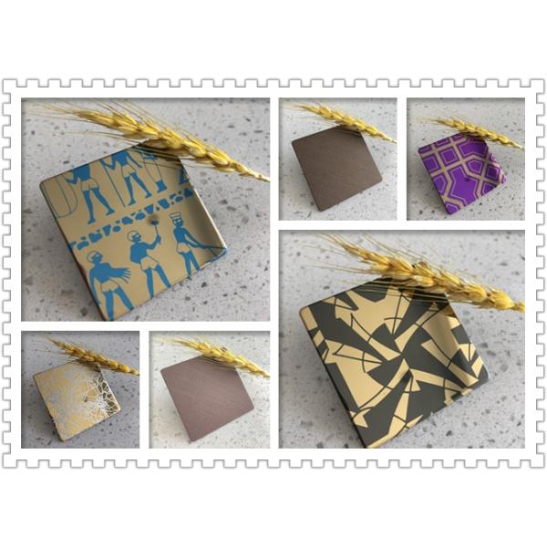 Interior Decorative Elevator Stainless Steel Sheet Etching Ceiling Door 304 201