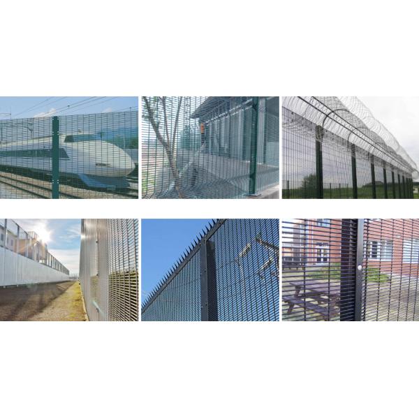Anti Cut 1.8*2.4m Anti Climb Security Fencing Square Post