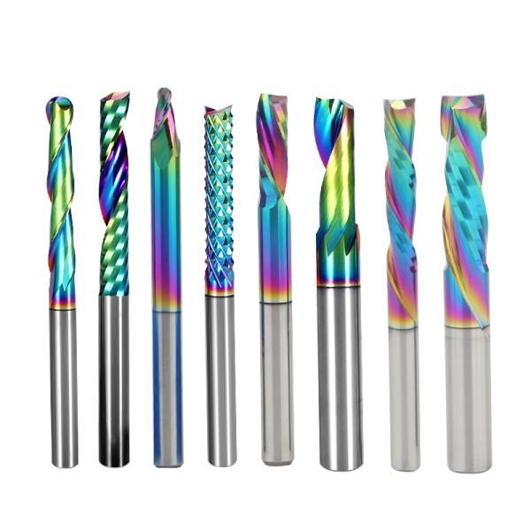 Manufacturer Hot Sales Cabide End Mill 2Flute Spiral up and Down Cut CNC Bit Composition Router Bits for Wood Woodworking