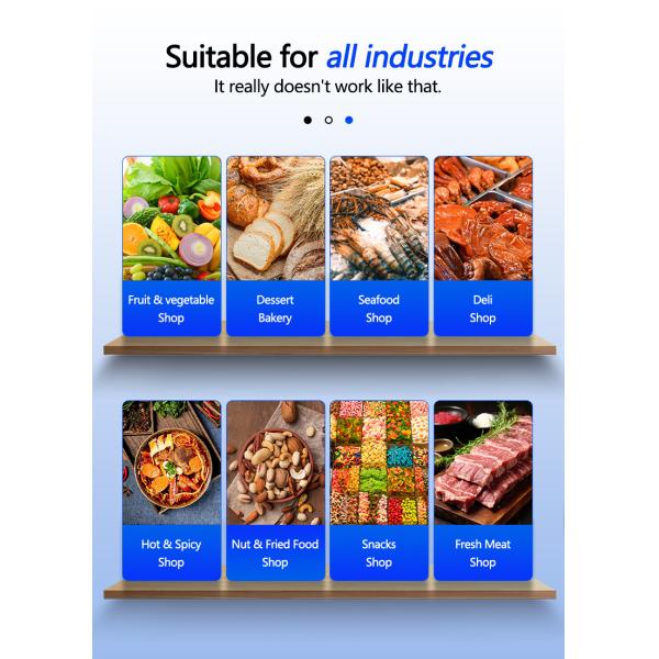 Maximum Range 30kg Intelligent Bar Code Table Scale SHW-TMF6 with 10/7 Inch Display