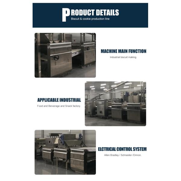 Customized Cookie Making Machine Hard And Soft Wafer Automatic Biscuit Production Line