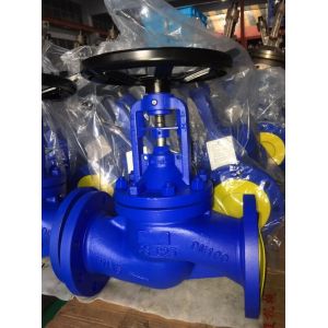 China carbon steel GS-C25 PN40 DIN bellows flanged globe valve wholesale