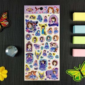 CMYK Hot Stamping Stickers Self Adhesive Label Transparent Cartoon Sticker