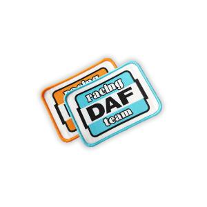 China Stick Iron On Woven Patch Label Embroidered Merrowed Yarn Material wholesale
