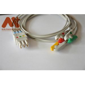 China Datex Ohmeda Compatible 3 lead clip ECG Leadwire - 545315 wholesale