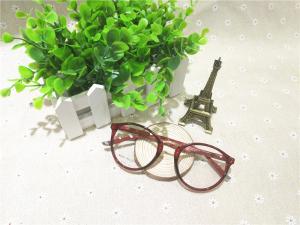 China 80031-C5 Shiny Red Color Acetate Temple TR90 Material Optical Eyeglasses frame wholesale