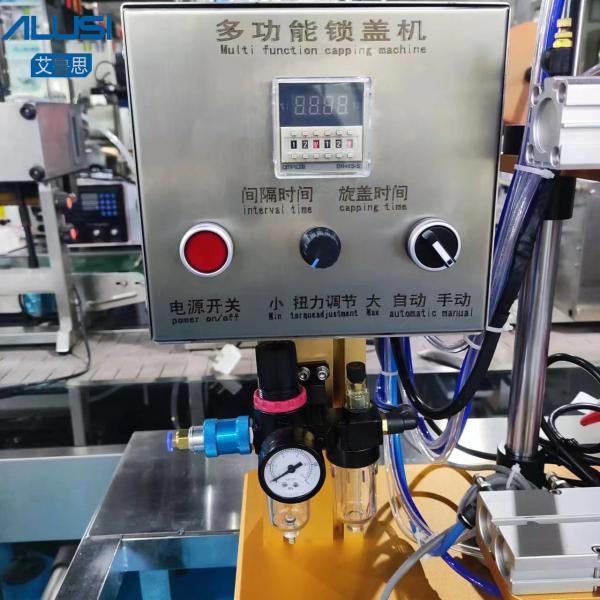 Efficient Screw Capping Equipment Bottle Cap Pneumatic 30-300mm Screw Capper Machine
