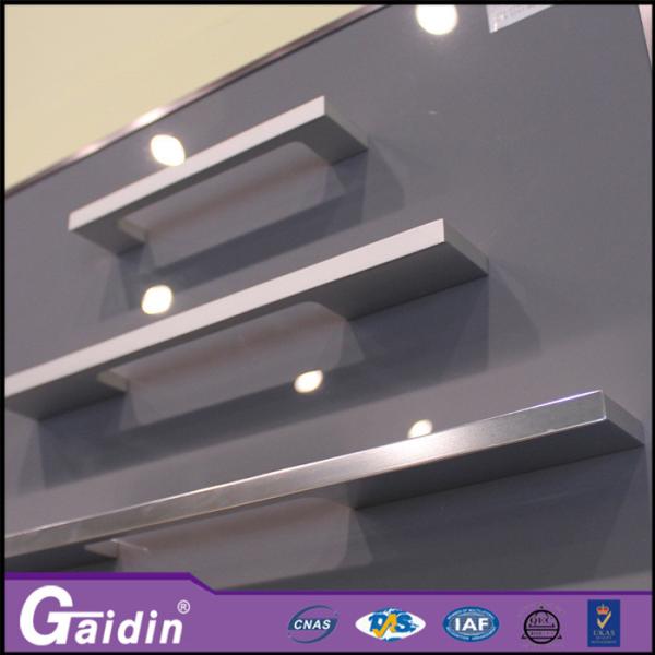 Quality powder coated contemporary anodized foggy siver aluminum furniture handle for sale