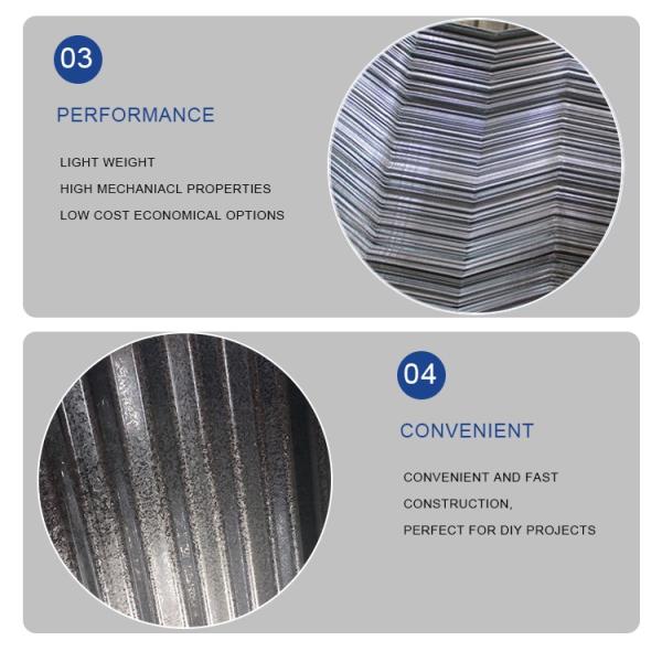 Ceilling Grade SPCC SGCC Z275 3003 Galvanized Steel Plate Corrugated Sheet for Roofing Solution Material Supply