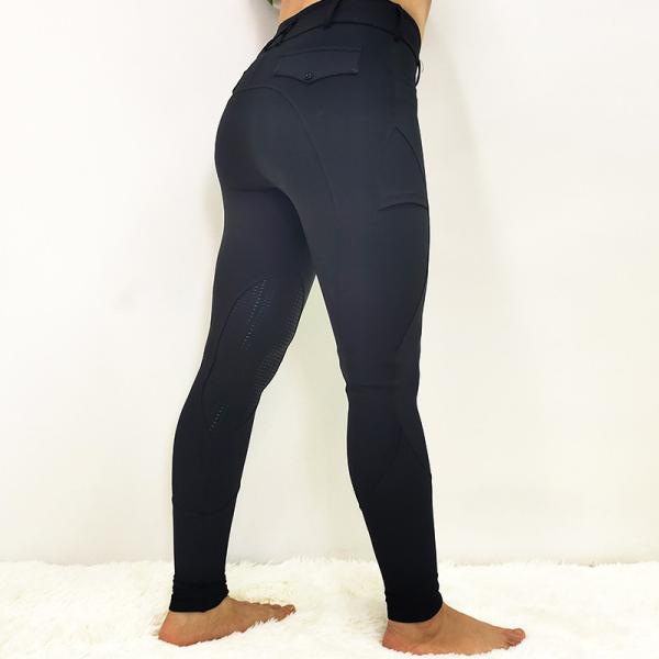 Women'S Equestrian Horse Riding Pants Silicone Black Knee Anti Pilling