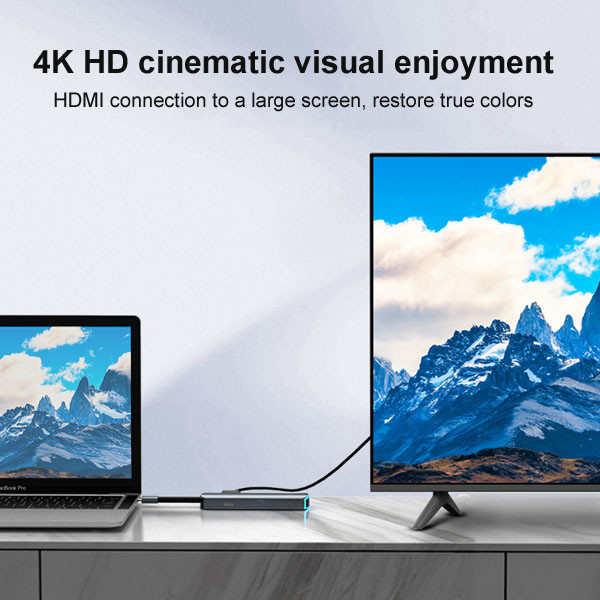 HASL 30Hz HDMI PD Power Supply USB3.0 With 3.5mm Audio Interface