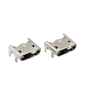 UL94V-0 Micro USB Connectors 5 Pin Female Socket Legs Inserting Seat Jack Plate