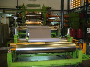 4 Roll Soft PVC Calender Machine Oil Heating Width 1500mm - 2400mm