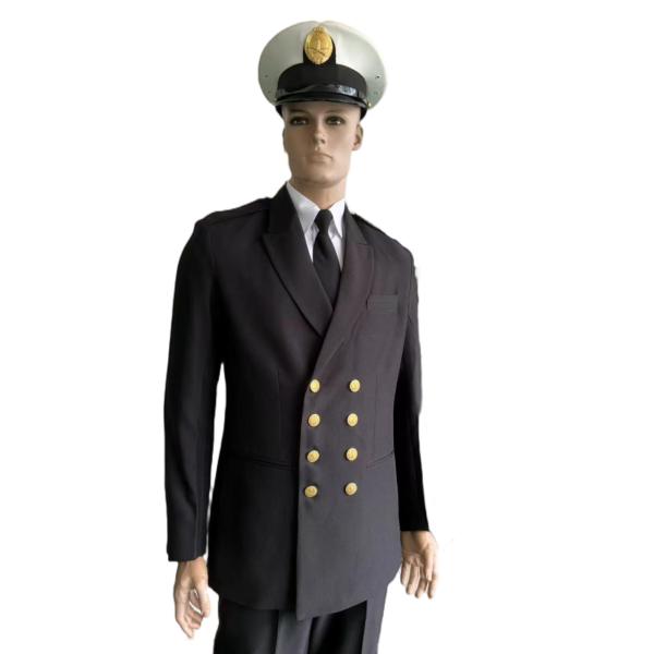 Classic Black Ceremonial Uniform 40 Polyester 60 Cotton Formal Military Uniform