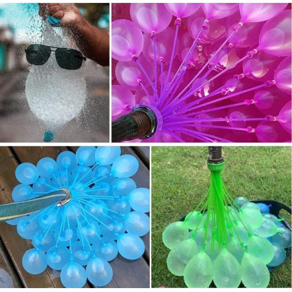 350 Rapid-Fill Crazy Color Water Balloons 10 Pack Make a Splash at Your Outdoor Party