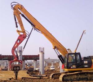 High-effective excavator bore pile drilling machine pile driver attachment for excavators for cat hitachi komatsu