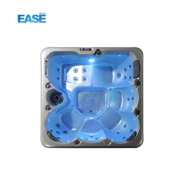 Modern Design Outdoor Massage Hot Tub with Lounge 5 Years Warranty 1900*1900*800mm H 4 Seats + 1 Lounge