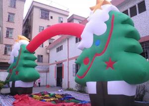 China Oxford Cloth Customized Advertising Inflatables Christmas Tree / Arch For Festival wholesale