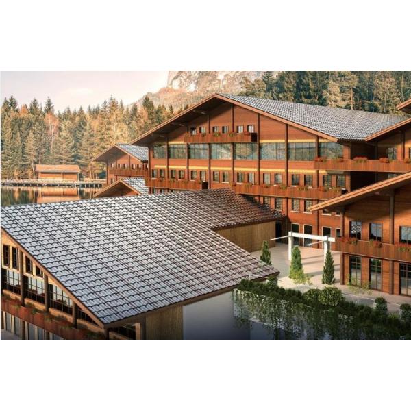 Curved Solar BIPV Tiles for Innovative Sustainable Energy Solutions Package Size 69.00cm * 45.00cm * 3.00cm Max. Fuse Current 25A