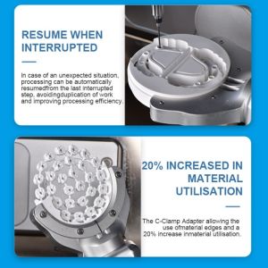 5Axis Dental Cad Cam Machine For Dental Lab Milling
