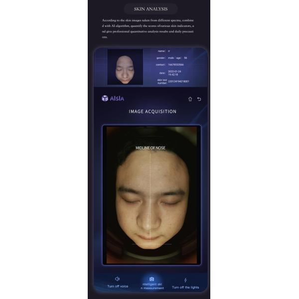 AI Facial Skin Scanner Analyzer 50Hz-60Hz Skin Analysis Equipment For Home / Spa