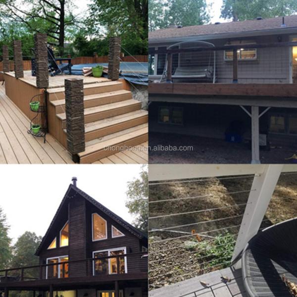 Stainless Steel Aircraft Cable T316 7x7 Steel Cable Ropes for Decking Railing System 7*7 1/8" Wire Rope Diameter 1/4 inch