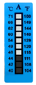 Instant Read Temperature Measuring Strips 37-65c 99-149f Fast Red Indicator