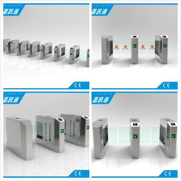 1.5mm Steel Waist High Turnstile Swing Barrier Gate For Biometric Access Control