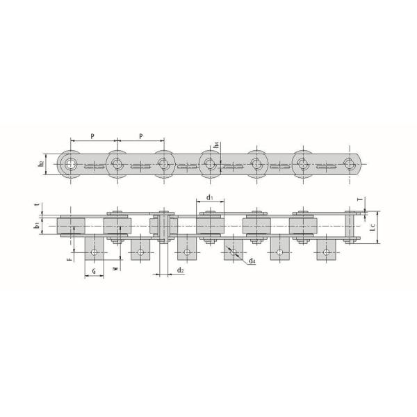 40Cr Tobacco Bucket Elevator Conveyor Chain With Roller Structure