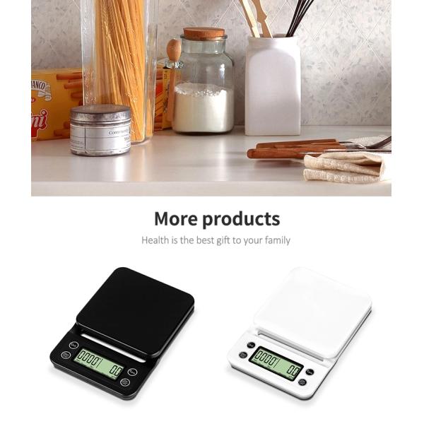 Full ABS Plastic 3000G Digital Coffee Scale With Timing Function