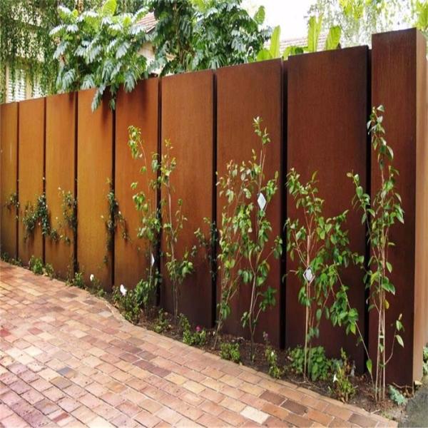 Quality Garden Villa Panels Corten Metal Privacy Fence for sale