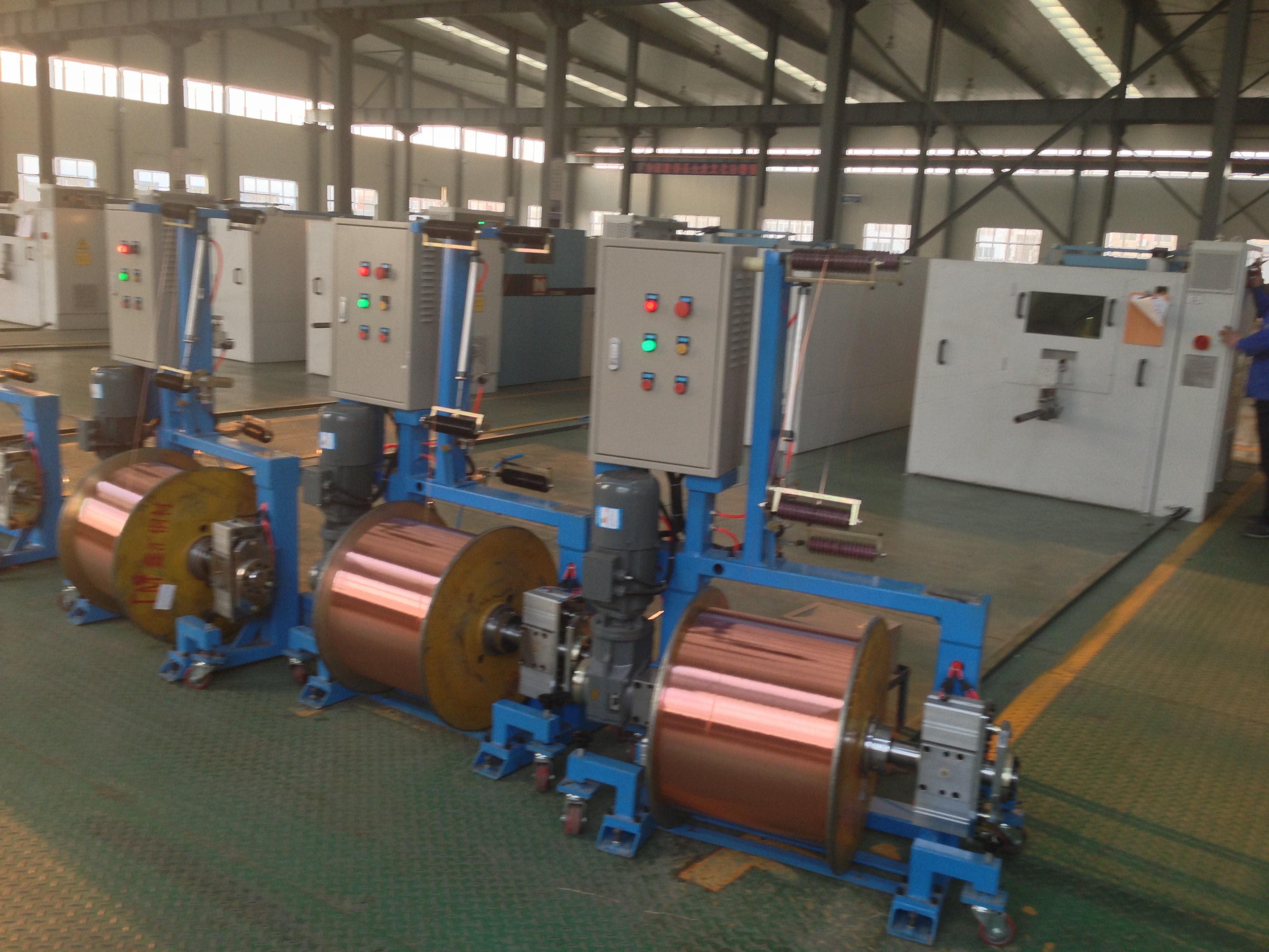 China Copper Wire Shaftless Active Pay Off Machine Multiple Drawing Bobbins wholesale