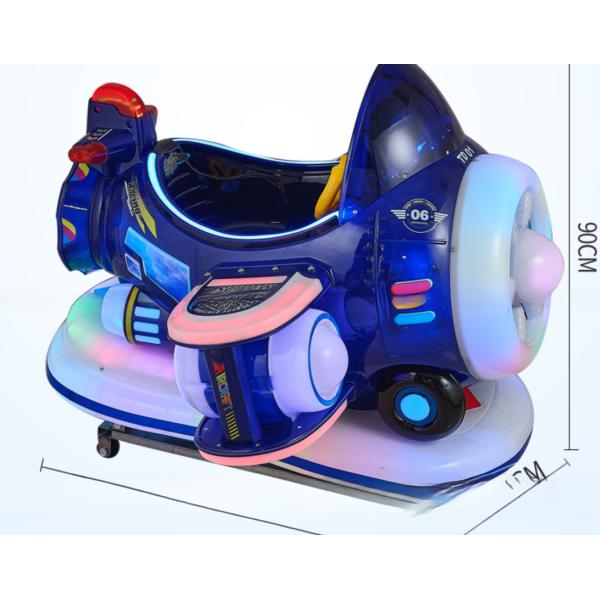 Amusement park coin pusher kids rides game machine happy airplane rocking car for children game zone