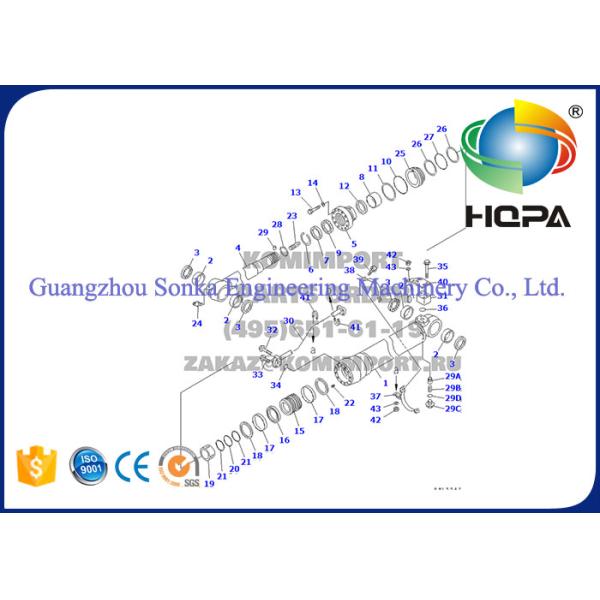 Komatsu PC228 PC200 PC210LC PC210 PC220LC PW200 PC230NHD PC210NLC PW220 PC200LL Arm Cylinder Seal Kit 707-99-57160