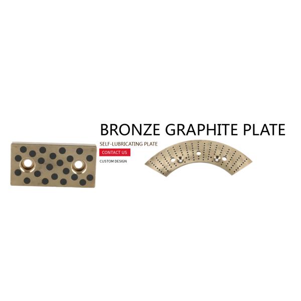 Customized Sizes Wear Resistant Self- lubricating Graphite Bronze Silent Block Bushings Durable Copper Nickel Aluminium Bronze Slide Plate with Graphite Self-Lubrication
