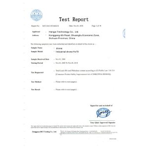 HX DRONE Technology Co., LTD Certifications