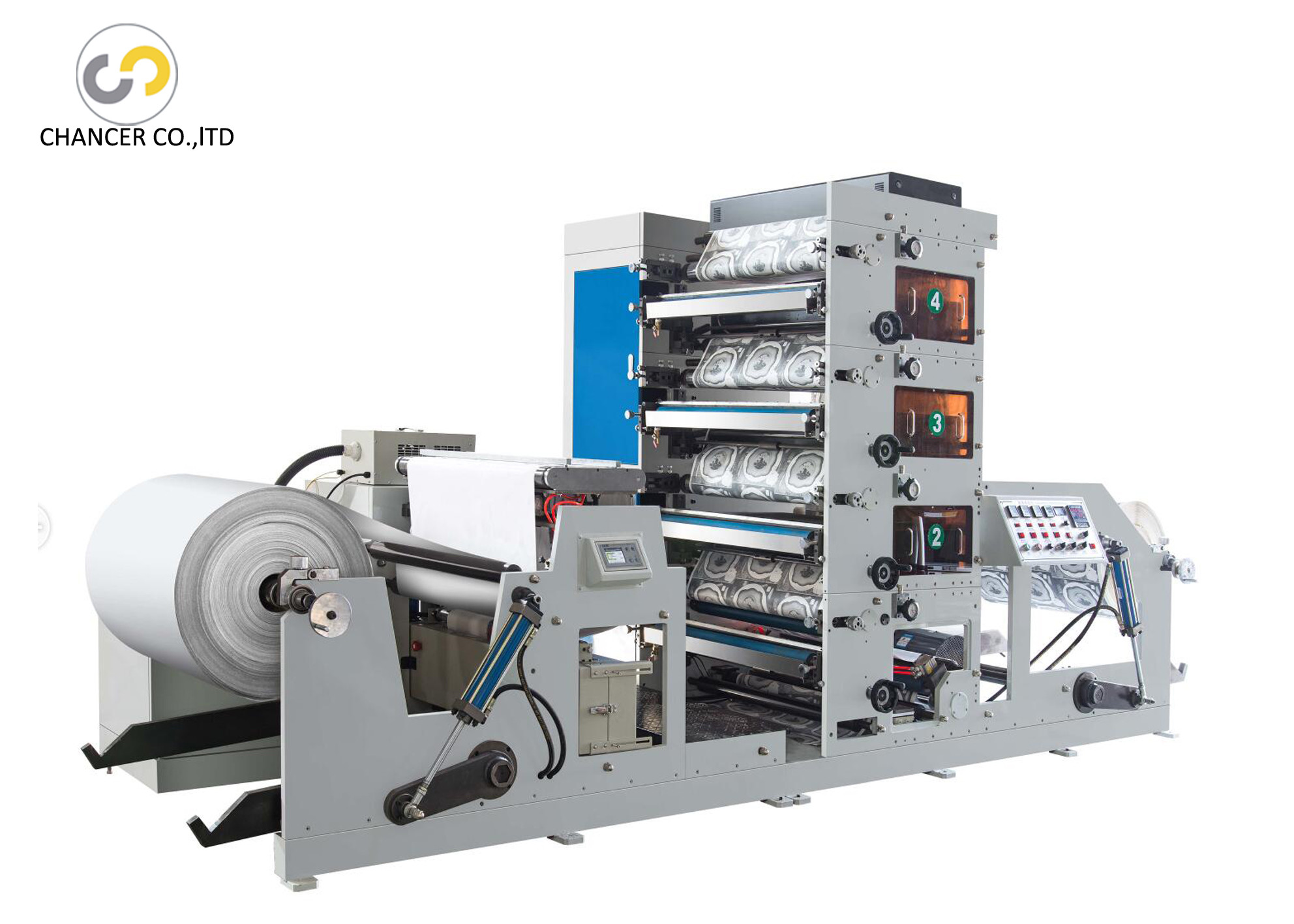 High speed ECG thermal paper jumbo roll flexo printing machine