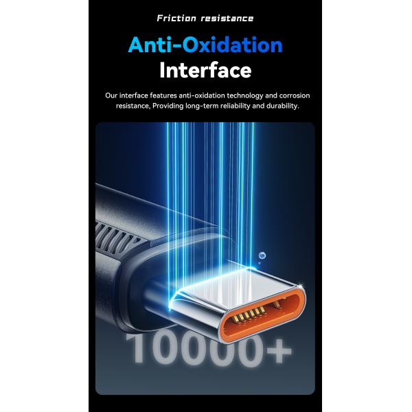 Aluminum Alloy Data Charging Cable USB C To USB A 100W 7A ESSAGER ES-X45 Series