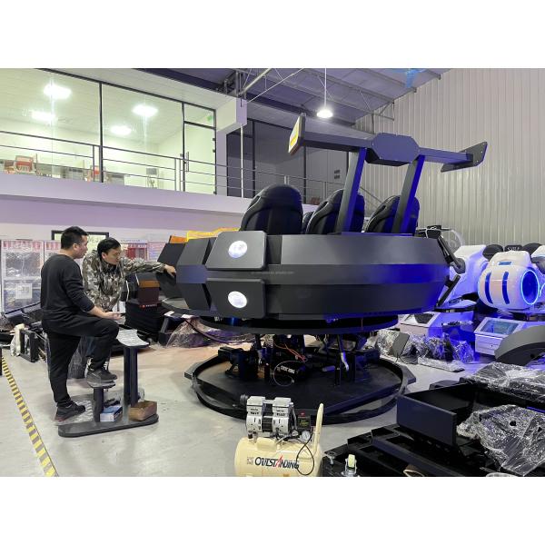 Close-up of VR chair seating arrangement