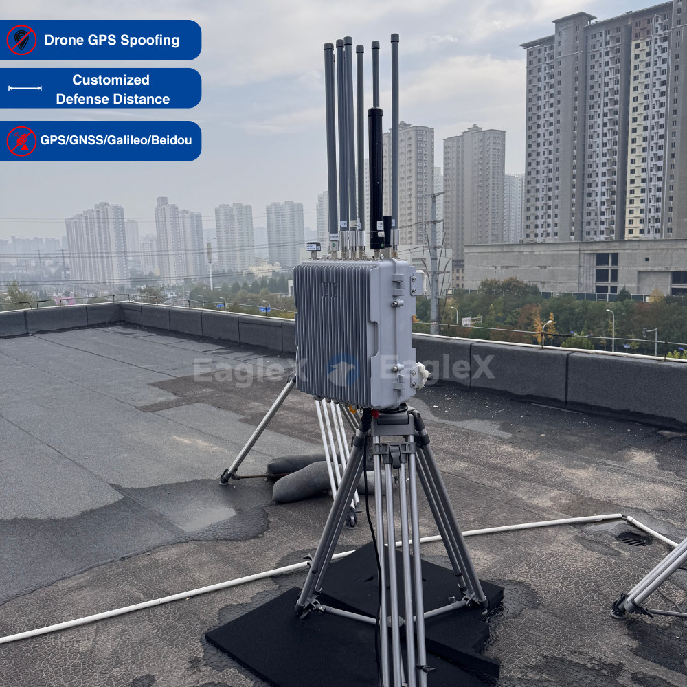 Drone FPV GPS, BeiDou, GLONASS Galileo Spoofing Device For Airport, Prison,