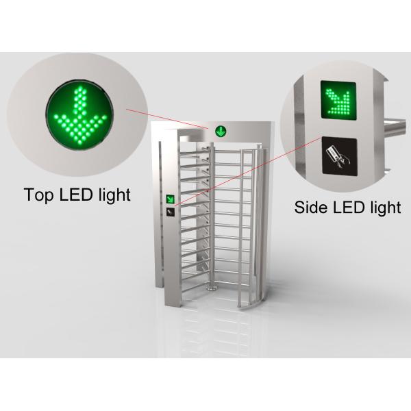 304 Stainless Steel Entrance Gate Security Systems 120 Degree Single Lane Turnstiles