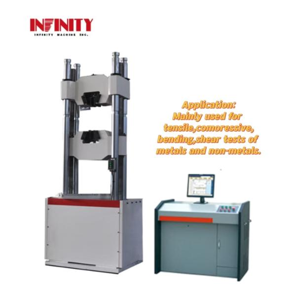 Quality 600KN Microcomputer Controlled Hydraulic Universal Tensile Strength Testing Machine for sale
