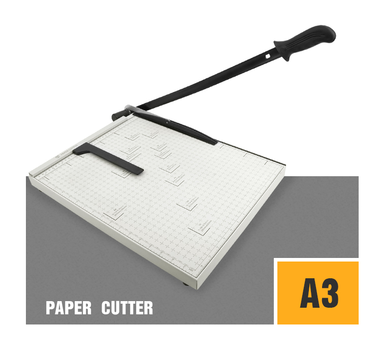 17Kg Manual Paper Cutter 12 inch Guillotine for 400 Cutting Sheets 858 A4 Trimmer