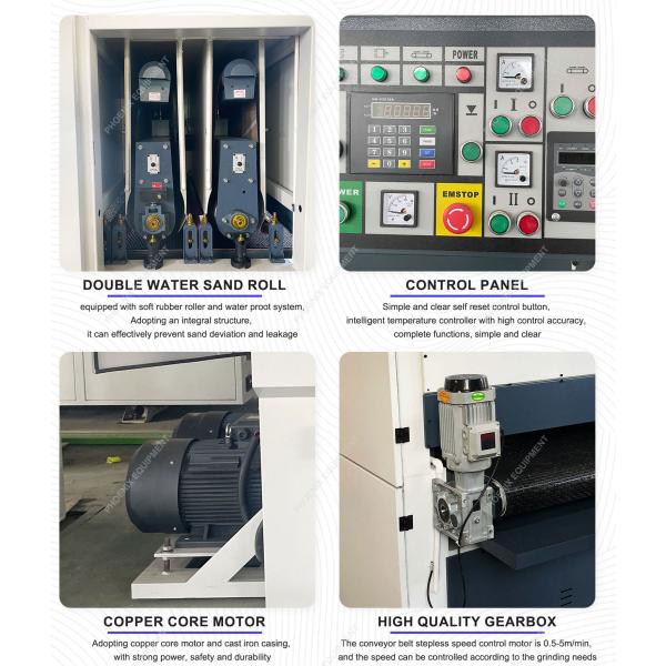 3000 KG R-R 630 1000 1300 Automatic Metal Sanding Machine for Rust and Oxide Skin Removal