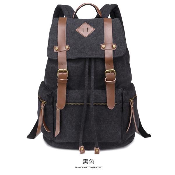 New canvas shoulder bag men and women casual canvas bag tide backpack schoolbag bag Europe