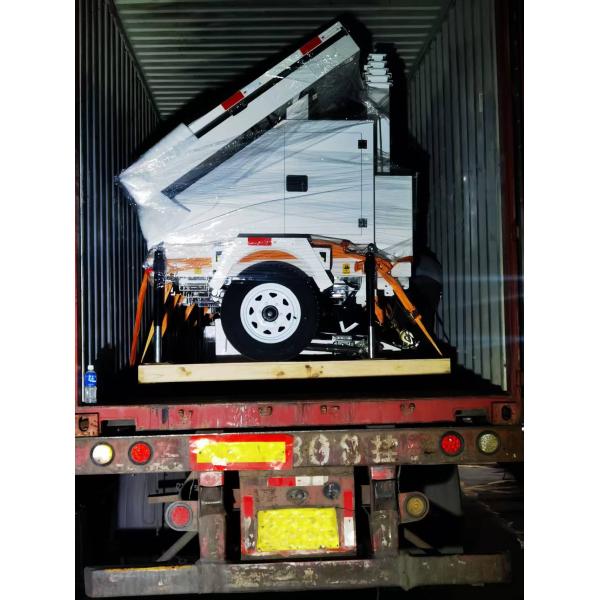 Weather-Resistant Design Solar Powered Camera 5G Video Security Trailer For large-scale factories Monitoring