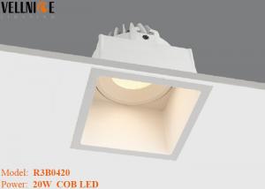 China 20W Square Shape High CRI LED Downlight , Led Recessed Grille Grid Light on sale