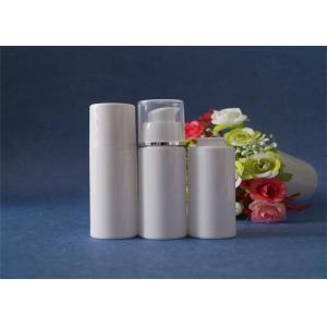 China Customized Airless Cosmetic Containers , White Airless Lotion Pump Bottles wholesale