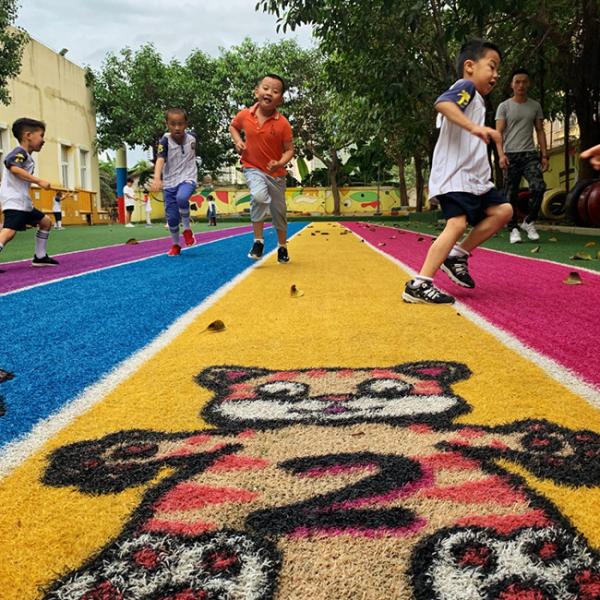 Anti Ultraviolet Artificial Grass Sports Flooring 30mm Garden Landscape Lawn