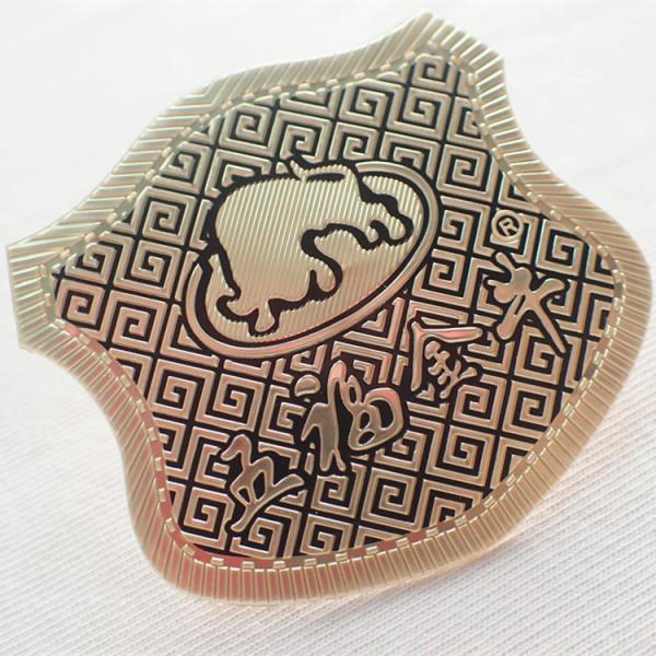 High Frequency Embossed Soft Woven 3D TPU Badges for Leather Chaussures Shirt